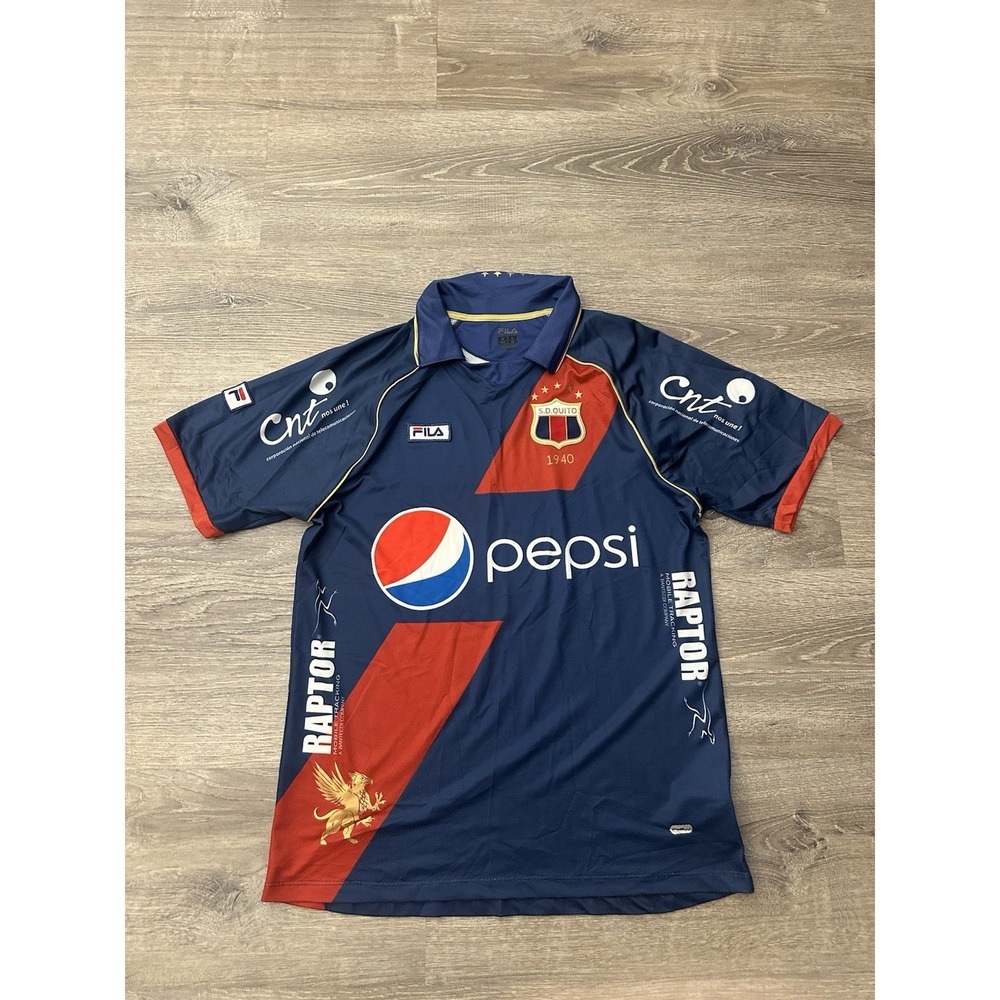 FILA S.D. DEPORTIVO QUITO 2014 HOME JERSEY Size Large